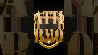 Battle Armor Text Golden Shield Animation