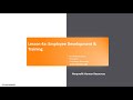 Lesson 4a: Nonprofit Employee Development & Training