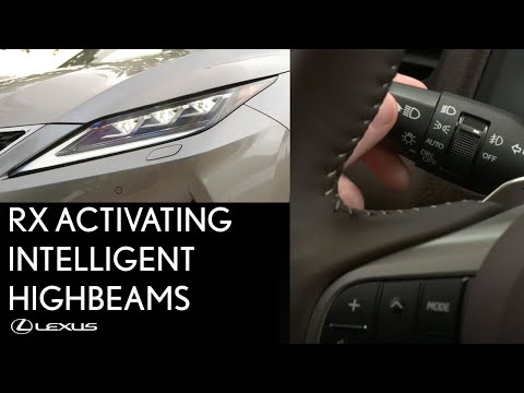 Lexus How-To: Activating Intelligent High-Beams in the RX| Lexus