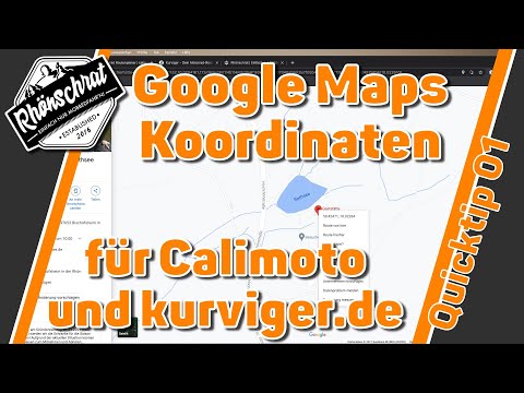Google Maps Koordinaten in Calimoto oder kurviger.de nutzen | #quicktips | QT01