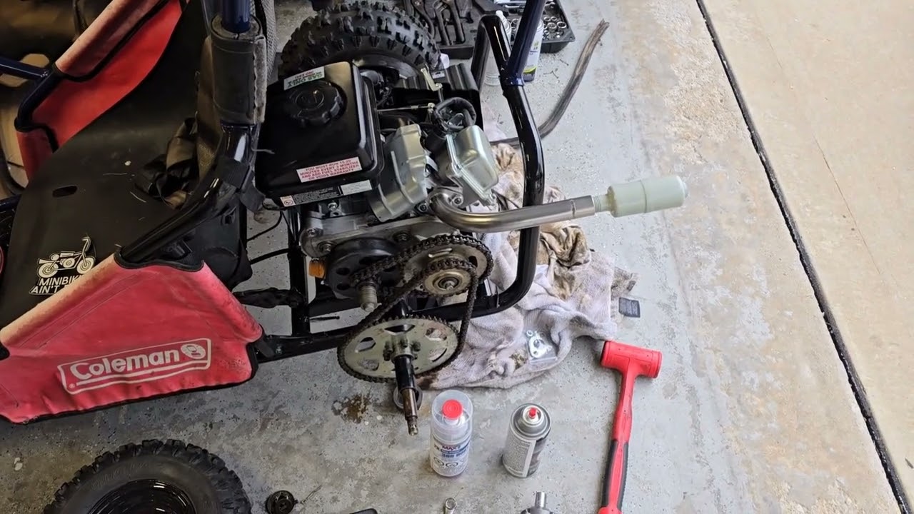 Harbor freight Predator 79cc $36 exhaust upgrade Coleman go-kart CK100S