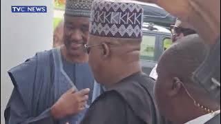 Vice President Shettima Arrived At Yar'Adua Centre In Abuja To Represent President Bola Tinubu