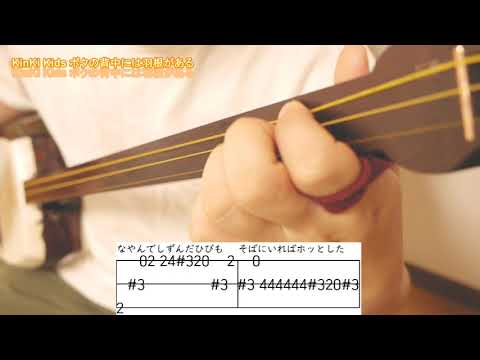 僕の背中には羽根がある/KinKi Kids　三味線カバー　楽譜付き
