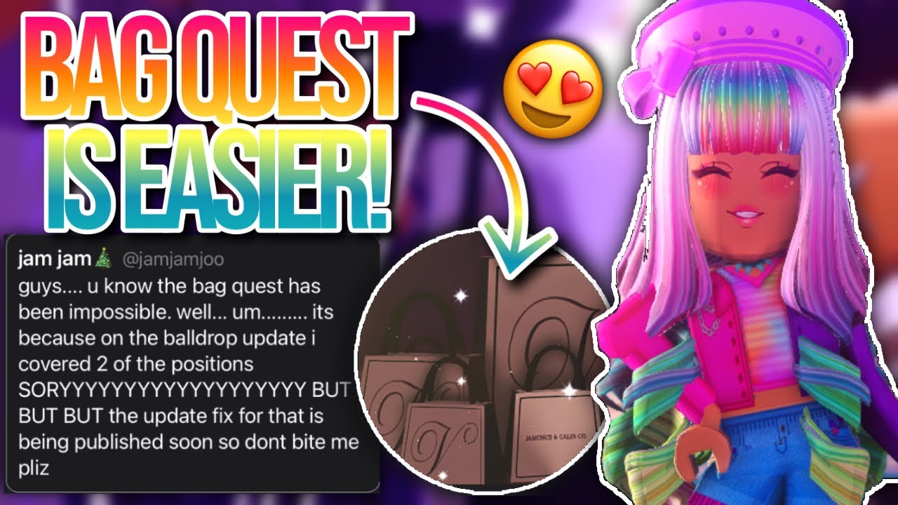 VIONCII’S BAG QUEST UPDATE IS *EASIER* NOW!!! Royale High New Years