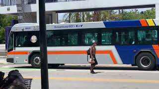 Broward County Transit: 2020 Gillig BRT 40 #20035 on Route 9 leaving Broward Central Terminal