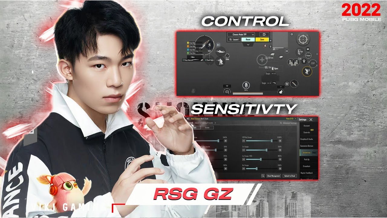 Best Sensitivity PUBG MOBILEㅣNew Sensitivity And Control RSG GZㅣ5 Finger + Gyroscope