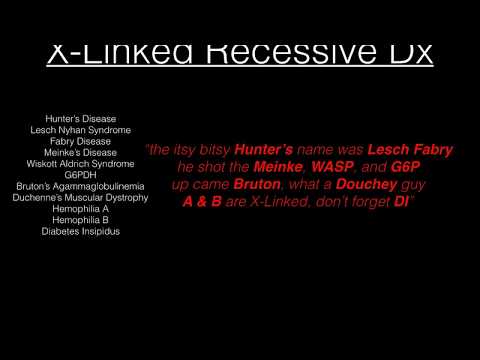 X-Linked Recessive Diseases Song || USMLE Mnemonic