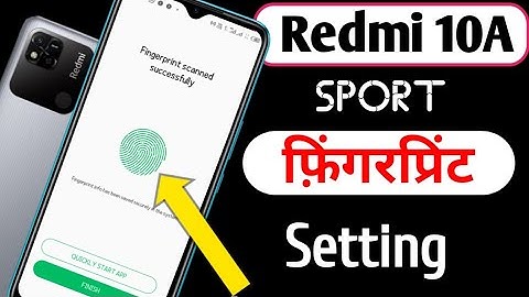 Redmi 10A Sport mobile me fingerprint Lock setting | how to Fingerprint lock in Redmi 10 a sport