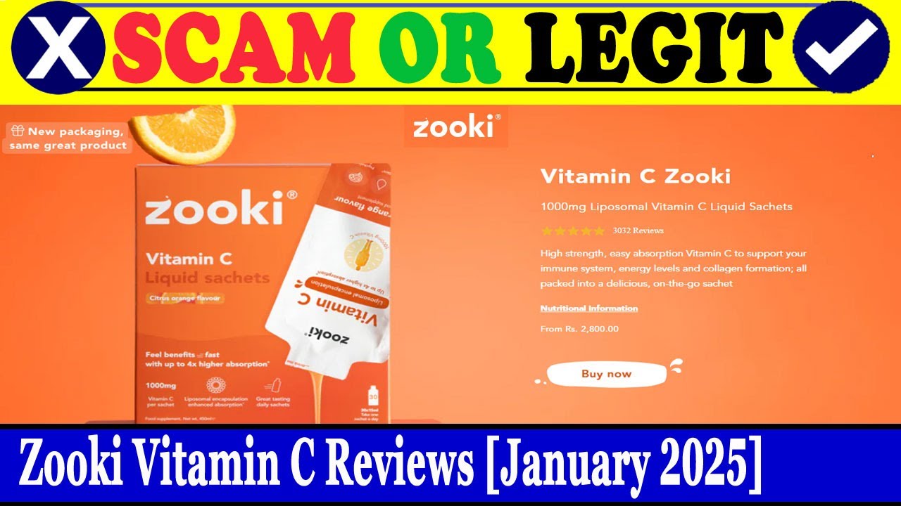 Zooki Vitamin C Reviews (Jan 2025) - Is This A Genuine Product? Find Out! | Scam Inspecter