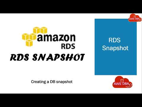 02 Creating a DB snapshot