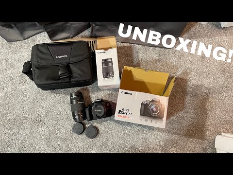 Canon EOS Rebel T7/2000D Unboxing, Setup, and First Impressions!