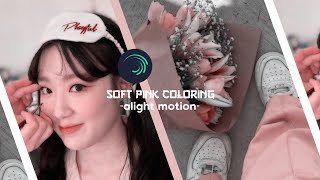 tutorial coloring pink soft  𒀭࣪⋆ alight motion screenshot 4