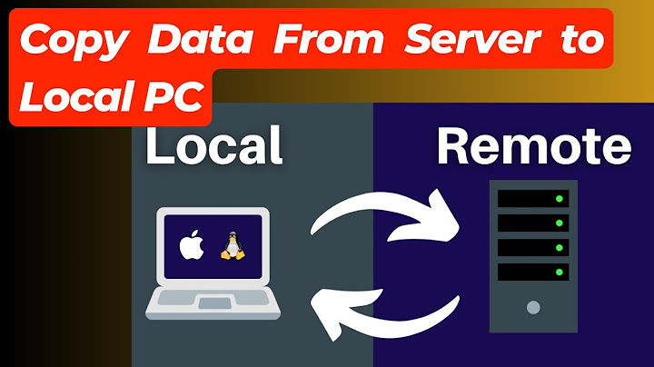 How do I copy files from local computer to remote server?