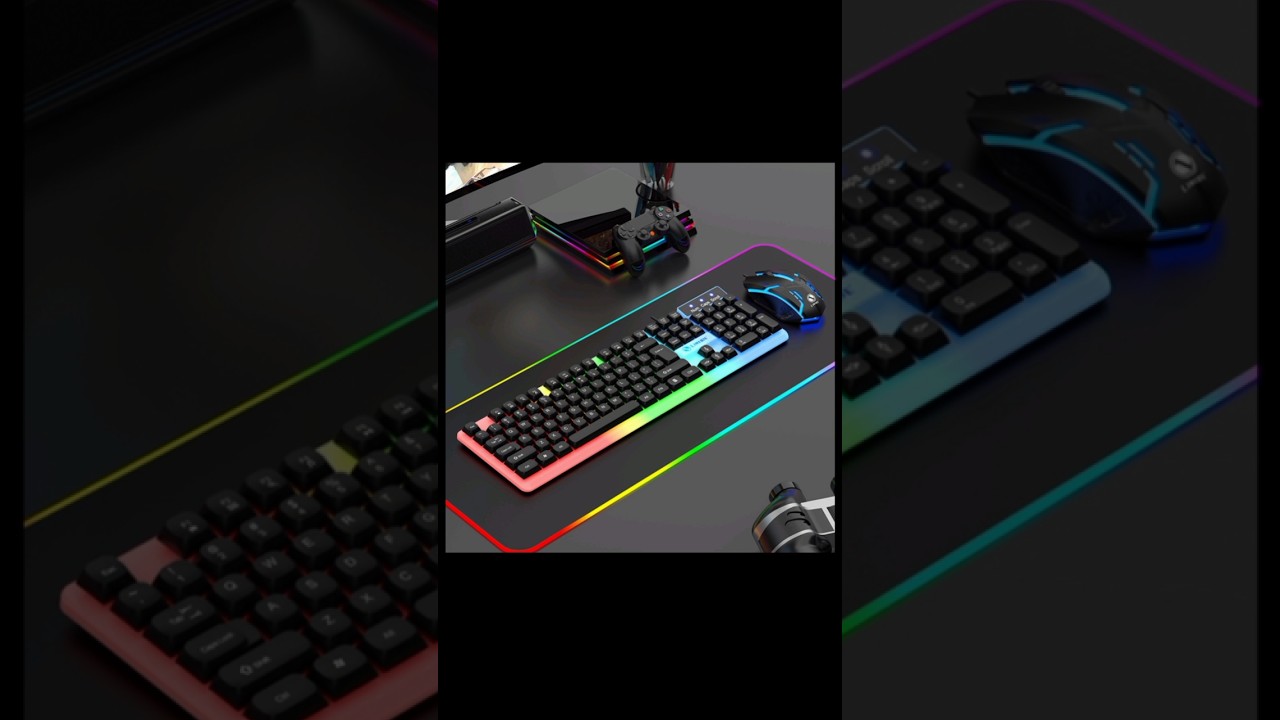 GTX350 Luminous Keyboard and Mouse set with RGB Light 