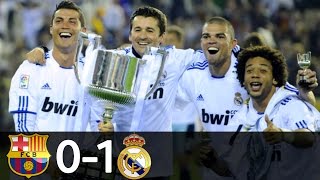 Barcelona vs Real Madrid 0-1(Copa dey Rey Final) - All Goals & Extended Highlights 2010/2011