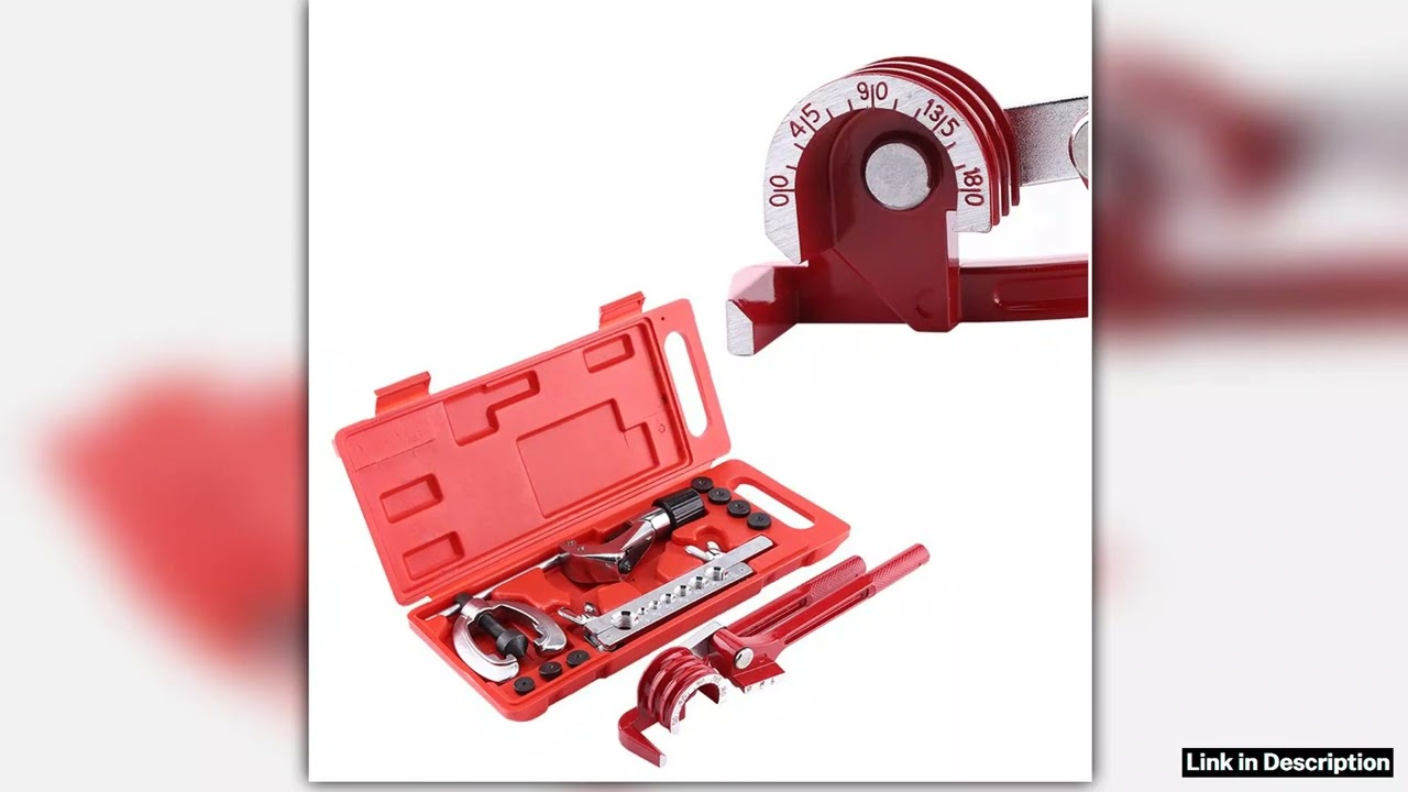 11pc Pipe Flaring Kit Brake Fuel Tube Repair Flare Kit With Cutter Bending Tool Set Enhanced Design