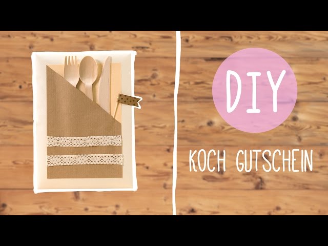 Einladung Zum Essen Diy Koch Gutschein Youtube