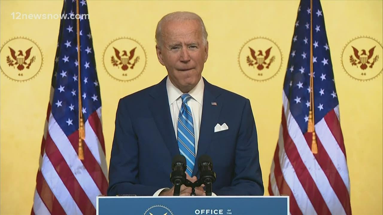 Joe Biden gives speech with message of hope day ahead of Thanksgiving