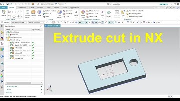 Extrude cut in NX - Hindi #DScadtraining #msme #ppdc #cad #meerut #saini #dinesh #NX