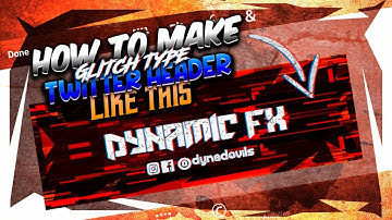 How To Make A Glitch Styled Twitter Header On Android❤️🧡 || Ps Touch Tutorial || Dynamic Fx 🧡