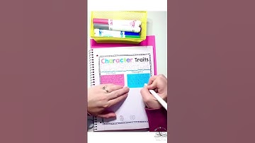 Character Traits Anchor Charts and Interactive Notebook Pages