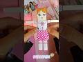 Diy Barbie school dress👗🏫#shorts#school#doll#barbiedress#barbieschool#barbiedressup#diy#diydolls#kid