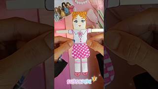 Diy Barbie school dress👗🏫#shorts#school#doll#barbiedress#barbieschool#barbiedressup#diy#diydolls
