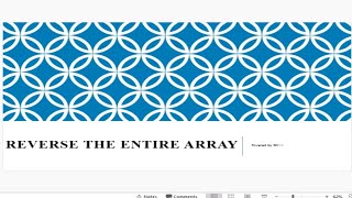 7. Reverse of Array in Data Structure using c in Hindi Version