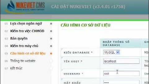 Cài đặt Nukeviet trên localhost