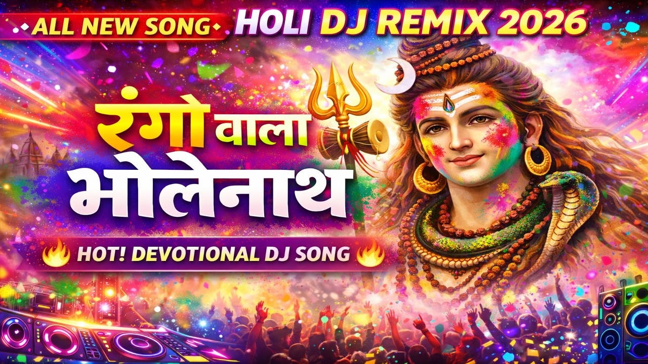 Rango Wala Bholenath 🔥 New Shiv Holi Song 2026 | DJ Remix Bhajan | Har Har Mahadev | Kashi Holi