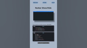 📌 Show/Hide Navbar with Pure CSS | No JavaScript Needed! 🚀