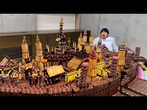 世界に5個しかない巨大なお菓子のお城作ってみた。