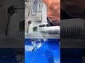 The process of cleaning or polishing the metal surface of a mold