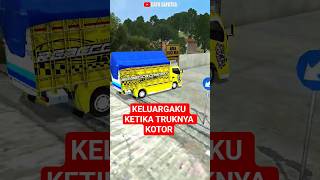 keluargaku ketika truknya kotor‼️Bus simulator indonesia #bussid #trukoleng screenshot 2