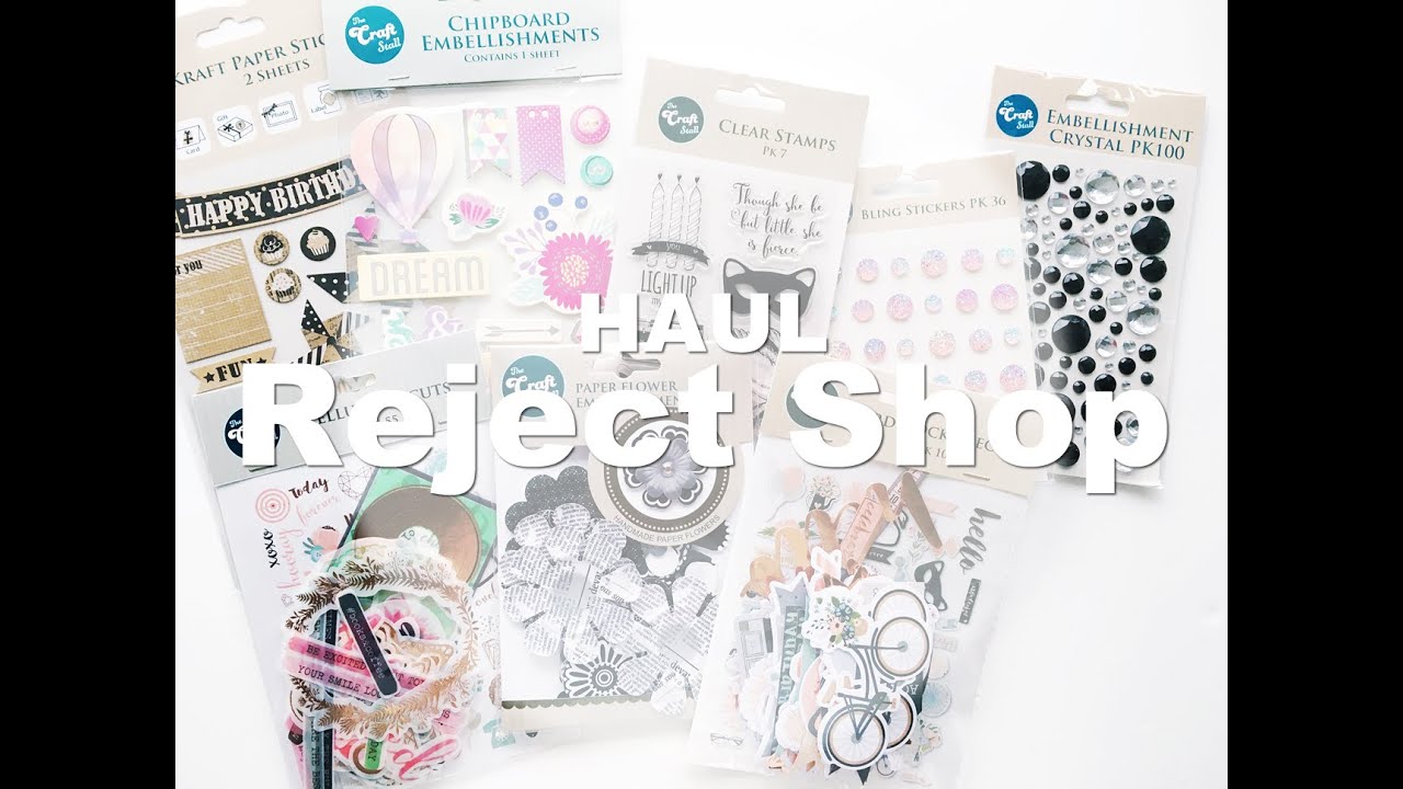 Haul Scrapbooking Supplies from The Reject Shop YouTube