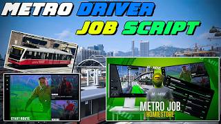 Advanced Metro Job Script Metro Driver Job Qbcoreesx Fivem Tutorial