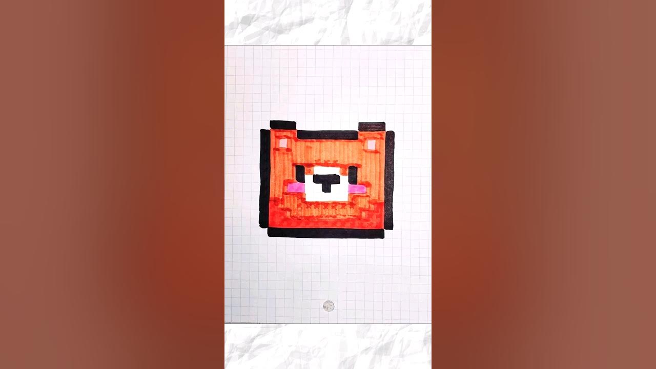 Pixel Art Bear  Pixel art, Pixel art design, Easy pixel art