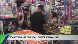 $50K winning Powerball ticket sold online to Kentucky winner