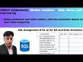 ExcelR Assignment Solution for BA and Data Analytics. SQL Assignment 10)a. Rank, Dense_Rank