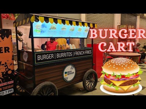 BURGER & FRIES CART | बर्गर स्टाल | Swastik Art