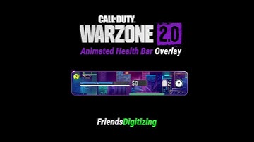 Warzone 2 Animated Health Bar Overlay For Live Streaming | Neon Color Health bar For Warzone 2.0