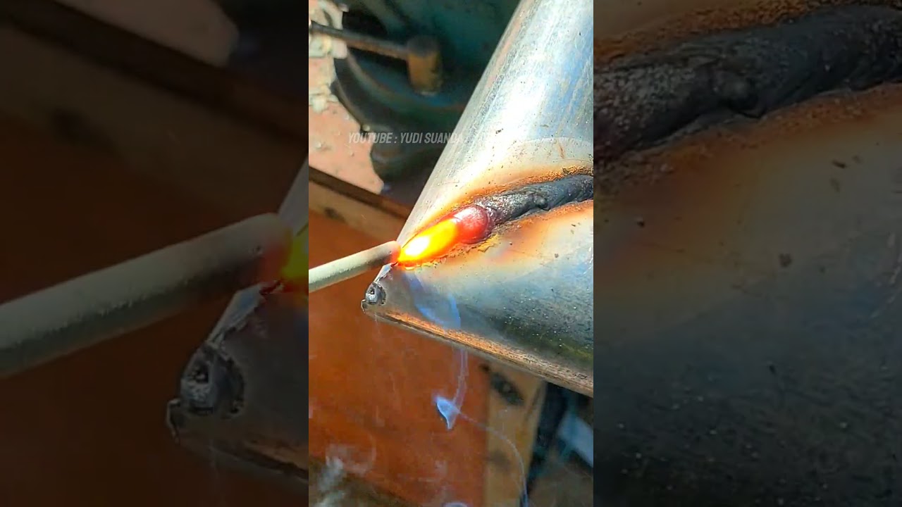 The secret to welding thin galvanized pipes so they don't get holes 