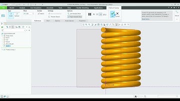 Mechanical Engineering CREO Parametric software Torsion Spring