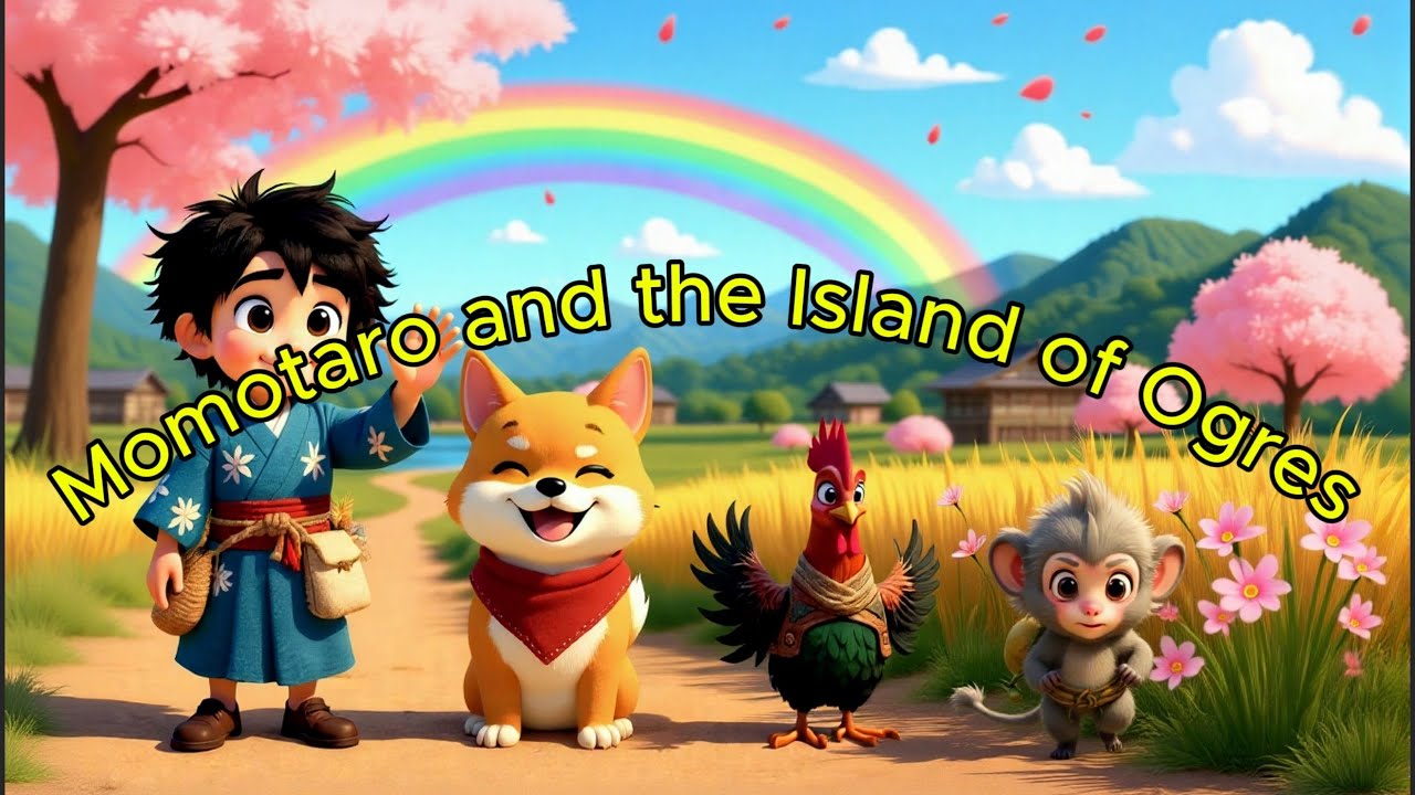 Timimoto Momotaro and the Island of Ogres🍑 | Japanese Folktale for Kids (Ages 4 ...