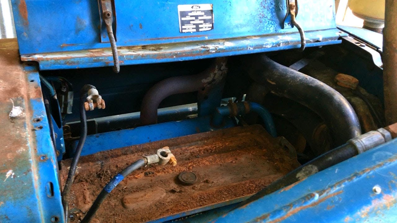 How to Refurbish Tractor Battery Tray, Ford Tractor 4110