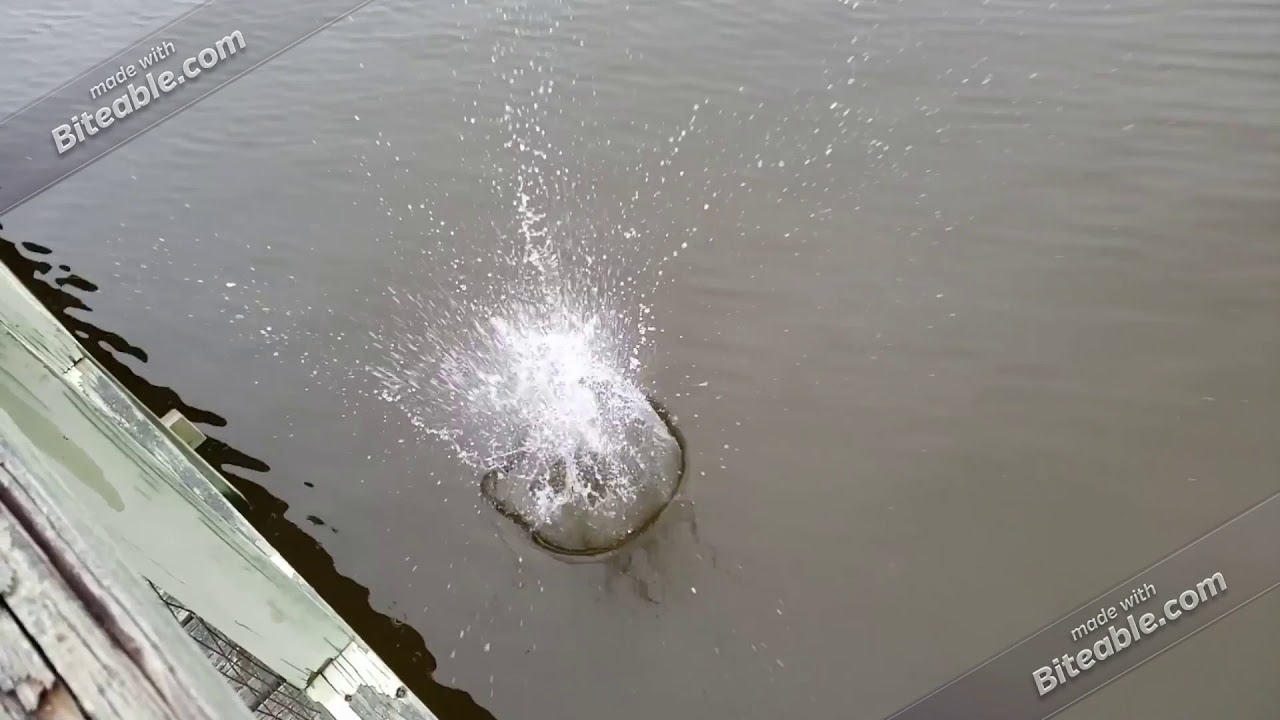 Giant Rocks Splashing in River in Slow-Motion! (MUST SEE) - YouTube
