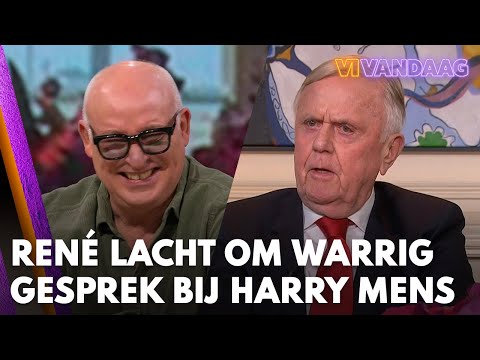 Ren moet lachen om warrig gesprek tussen Willem van Hanegem en Harry Mens | VI VANDAAG