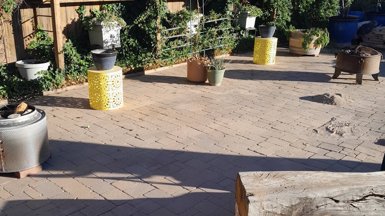 Fall patio clean up. 