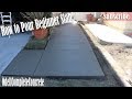 How to Pour a Beginners Concrete Slab Walkway - DIY