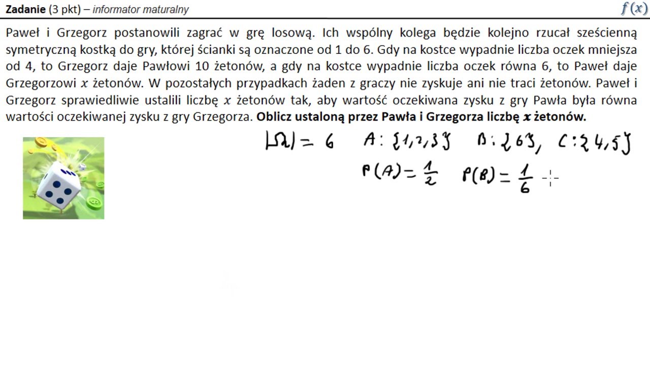 Statystyka I Prawdopodobieństwo Klasa 8 Matura z matematyki:Prawdopodobieństwo i statystyka - zadanie - 10